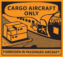 Etiquette IATA Cargo Aircraft Only CAO