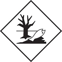 Plaque-étiquette de danger ADR Dangereux pour l'environnement