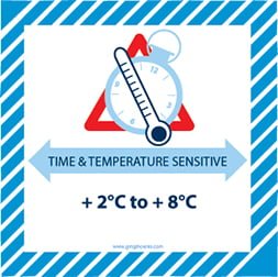 Etiquette IATA Time & temperature sensitive