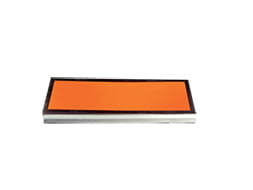 Panneau orange vierge 12x30 cm