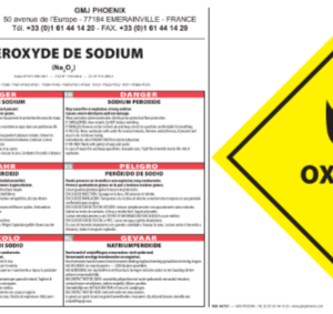Etiquette de securite CLP et tmd
