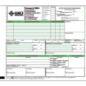 Lettre de voiture avec CERTIFICAT DE LAVAGE 30012R