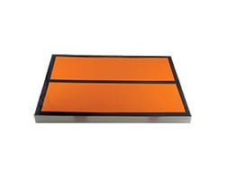 Panneau orange vierge avec barre 30x40 cm