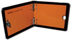 Panneau orange pliable 12x30 cm