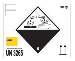 Étiquettes pour déchets dangereux