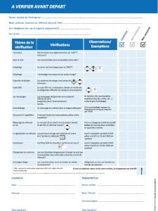 bloc checklist ADR