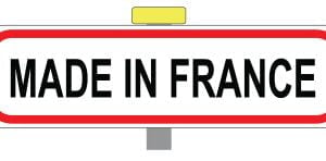 Étiquette autocollante "made in France"