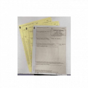 Certificats d'origine enliassés