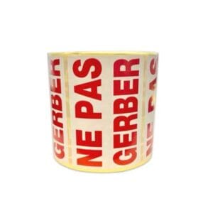 Etiquettes NE-PAS-GERBER
