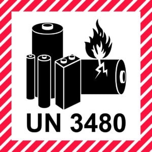 ETIQUETTE LITHIUM UN 3480