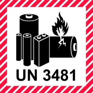 ETIQUETTE LITHIUM UN3481
