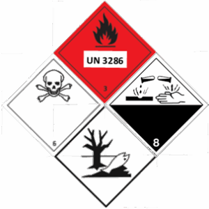 Etiquette Déchetteries UN3286_3