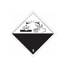 Étiquette de danger Classe 8